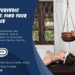 Anxiety Ayurvedic Treatment: A person undergoing Shirodhara therapy, a natural Ayurvedic treatment, to alleviate stress and promote mental clarity.