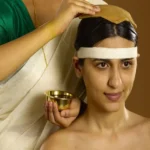 Shiro Pichu Ayurvedic treatment at Dhanwantari Ayurvedic Detox Center in Tiruvannamalai, featuring warm medicated oils applied to the scalp for stress relief, mental clarity, and overall wellness.