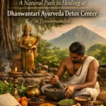 Traditional medicines in India at Dhanwantari Ayurveda Detox Center in Tiruvannamalai
